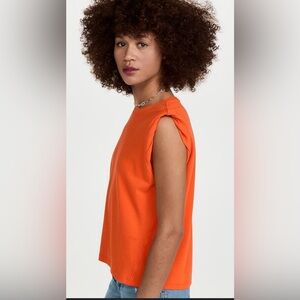 Frame Denim Rolled Muscle Tee